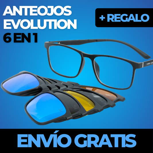 ANTEOJOS EVOLUTION 6 EN 1 ® (MAGNÉTICAS) + ENVÍO GRATIS